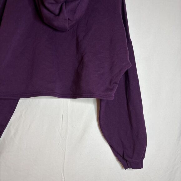Savage x Fenty Women’s Purple Xssential Cropped Fleece Hoodie Size 1X - Picture 9 of 10